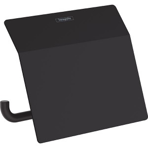 Hansgrohe Papierrollenhalter mit Deckel AddStoris mattschwarz