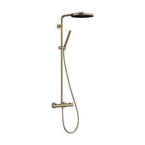 Hansgrohe Pulsify S Puro Showerpipe 260 1jet mit Ecostat Fine Brushed Bronze