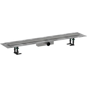 Hansgrohe RainDrain Compact Komplettset Duschrinne 1000 für Standardinstallation Edelstahl gebürstet