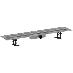 Hansgrohe RainDrain Compact Komplettset Duschrinne 900 für Standardinstallation Edelstahl gebürstet