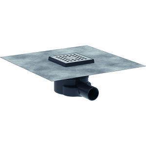 Hansgrohe RainDrain Point Komplettset Punktablauf 100/100 Edelstahl gebürstet