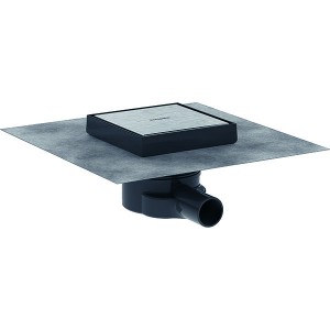 Hansgrohe RainDrain Point Komplettset Punktablauf 150/150 rückseitig befliesbar Edelstahl gebürstet