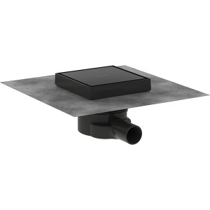 Hansgrohe RainDrain Point Komplettset Punktablauf 150/150 rückseitig befliesbar Mattschwarz