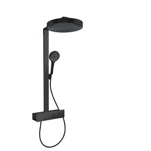 Hansgrohe Rainfinity Showerpipe 360 1jet mit ShowerTablet 350 Mattschwarz