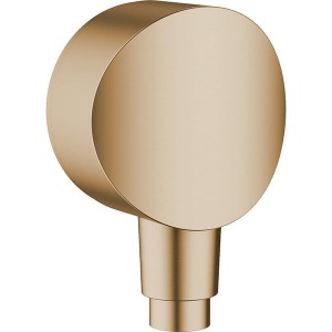 Hansgrohe Schlauchanschluss DN15 Fixfit S mit Rückflussverhinderer brushed bronze