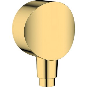 Hansgrohe Schlauchanschluss DN15 Fixfit S mit Rückflussverhinderer polished gold