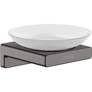Hansgrohe Seifenschale AddStoris brushed black chrome 