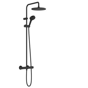 Hansgrohe Showerpipe 240 1jet Vernis Blend EcoSmart mattschwarz m.Brausethermostat
