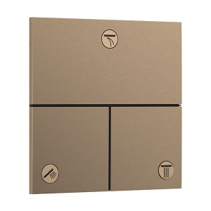 Hansgrohe ShowerSelect Comfort E Ventil Unterputz für 3 Verbraucher Brushed Bronze
