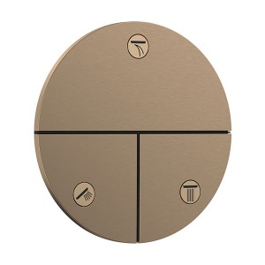 Hansgrohe ShowerSelect Comfort S Ventil Unterputz für 3 Verbraucher Brushed Bronze