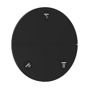 Hansgrohe ShowerSelect Comfort S Ventil Unterputz für 3 Verbraucher Mattschwarz