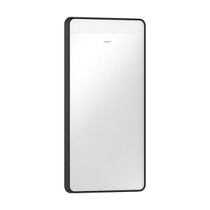 Hansgrohe Spiegel Xarita Lite Q 360/30 m.hor.LED Beleuchtung Wandschalter Matt Black