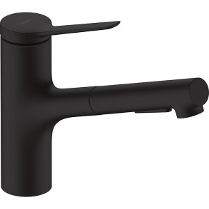 Hansgrohe Spültischmischer 150 Zesis M33 Ausziehbrause 2jet mattschwarz