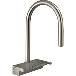 Hansgrohe Spültischmischer 170 Aquno Select M81 Ausziehbrause 3jet sBox edelstahl-optik