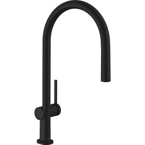 Hansgrohe Spültischmischer 210 Talis M54 Ausziehauslauf 1jet mattschwarz