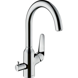 Hansgrohe Spültischmischer 220 Schwenkauslauf mit Geräteabsperrventil M424-H220 chrom