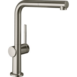 Hansgrohe Spültischmischer 270 Talis M54 Ausziehauslauf 1jet edelstahl-optik