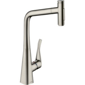Hansgrohe Spültischmischer 320 Metris Select M71 Ausziehbrause 2jet edelstahl-optik