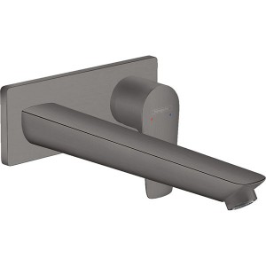 Hansgrohe 2-Loch Waschtischmischer Unterputz Talis E F-Set langer Auslauf brushed black chrome