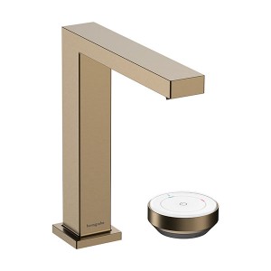 Hansgrohe Tecturis E 2-Loch Waschtischmischer 150 CoolStart EcoSmart+ mit Ablaufgarnitur Brushed Bronze