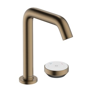 Hansgrohe Tecturis S 2-Loch Waschtischmischer 150 CoolStart mit Ablaufgarnitur Brushed Bronze
