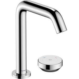 Hansgrohe Tecturis S 2-Loch Waschtischmischer 150 CoolStart mit Ablaufgarnitur Chrom