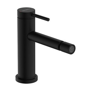 Hansgrohe Tecturis S Einhebel-Bidetmischer mit Zugstangen-Ablaufgarnitur Mattschwarz