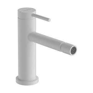 Hansgrohe Tecturis S Einhebel-Bidetmischer mit Zugstangen-Ablaufgarnitur Mattweiß