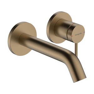 Hansgrohe Tecturis S Einhebel-Waschtischmischer Unterputz für Wandmontage mit Auslauf 16,5 cm Brushed Bronze