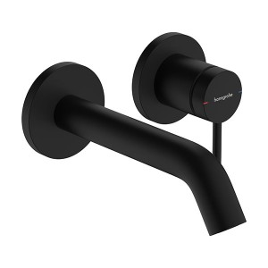 Hansgrohe Tecturis S Einhebel-Waschtischmischer Unterputz für Wandmontage mit Auslauf 16,5 cm Mattschwarz