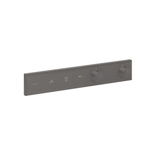 Hansgrohe Thermostat Unterputz RainSelect Fertigset 3 Verbraucher Brushed Black Chrome