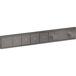 Hansgrohe Thermostat Unterputz RainSelect Fertigset 4 Verbraucher brushed black chrome