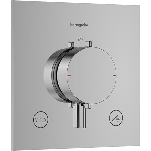 Hansgrohe Thermostat UP Ecostat Comfort E  Fertigset 2 Verb.m.Sicherungskombi.chr