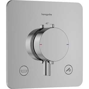 Hansgrohe Thermostat UP Ecostat Comfort Q  Fertigset 2 Verb.m.Sicherungskombi.chr