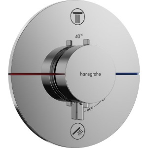 Hansgrohe Thermostat UP ShowerSelect Comfort S Fertigset 2 Verb.m.Sicherungskombi. chr