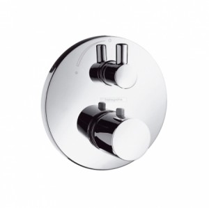 Hansgrohe Thermostatmischer Unterputz Ecostat F-Set chrom m.Absperrventil zyl.Griff