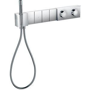 Hansgrohe Thermostatmodul Unterputz Select Axor Edge F-Set 4 Verbr.Diamantschliff chrom