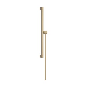 Hansgrohe Unica Brausestange E Puro 65 cm mit Easy Slide Handbrausehalter und Isiflex Brauseschlauch 160 cm Brushed Bronze