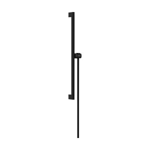 Hansgrohe Unica Brausestange S Puro 65 cm mit Easy Slide Handbrausehalter und Isiflex Brauseschlauch 160 cm Mattschwarz