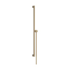 Hansgrohe Unica Brausestange S Puro 90 cm mit Easy Slide Handbrausehalter und Isiflex Brauseschlauch 160 cm Brushed Bronze