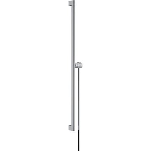 Hansgrohe Unica Brausestange S Puro 90 cm mit Easy Slide Handbrausehalter und Isiflex Brauseschlauch 160 cm Chrom