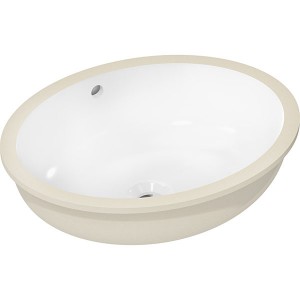 Hansgrohe Unterbauwaschtisch Xuniva D 450x350mm o.Hahnl.m.Überlauf SMC weiß
