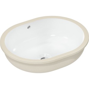 Hansgrohe Unterbauwaschtisch Xuniva U 450x350mm o.Hahnl.m.Überlauf SMC weiß