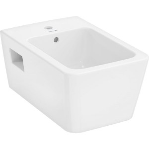 Hansgrohe Wand Bidet EluPura Original Q 540mm mit Hahnloch mit Überlauf weiß