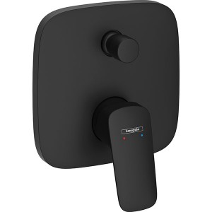 Hansgrohe Wannenmischer Unterputz Logis Fertigset Matt Black m.Sicherungskombination