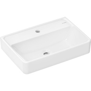 Hansgrohe Waschtisch Compact Xanuia Q 550x370mm mit Hahnloch o.Überlauf, SmartClean weiß