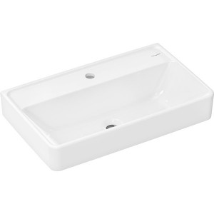 Hansgrohe Waschtisch Compact Xanuia Q 650x390mm m.Hahnloch ohne Überlauf weiß