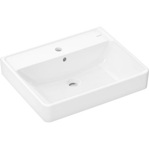 Hansgrohe Waschtisch Xanuia Q 600x480 mm m.Hahnlo.u.Überl.SmartClean weiß