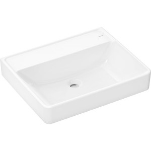 Hansgrohe Waschtisch Xanuia Q 600x480mm ohne Hahnloch u.Überlauf, SMC weiß