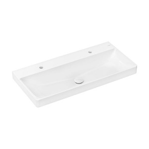 Hansgrohe Waschtisch Xelu Q 1000x480mm m.2 Hahnlöcher o.Überlauf SmartClean we